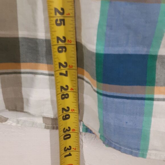 Woolrich Adult Mens L Multicolor Plaid Short Sleeve Button Up Shirt Outdoor Camp - Picture 7 of 7